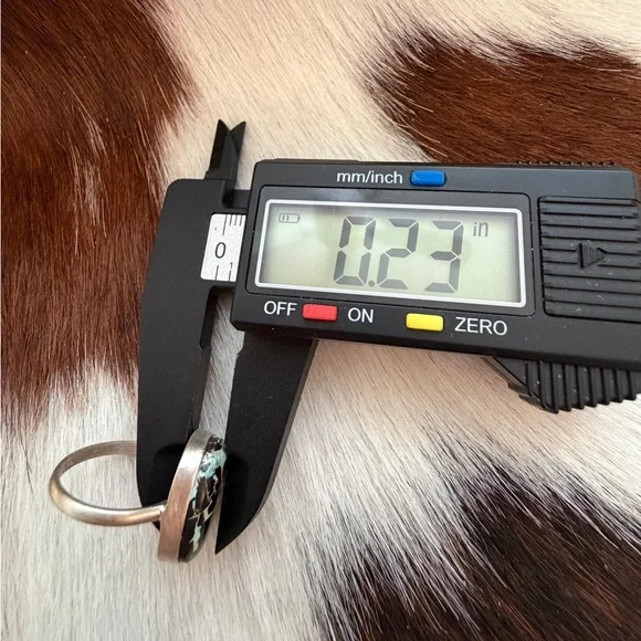 ❤️ Black Jack Turquoise Rare Sky Blue Black Matrix Sterling Ring Sz8 Unisex Ring - Picture 15 of 15